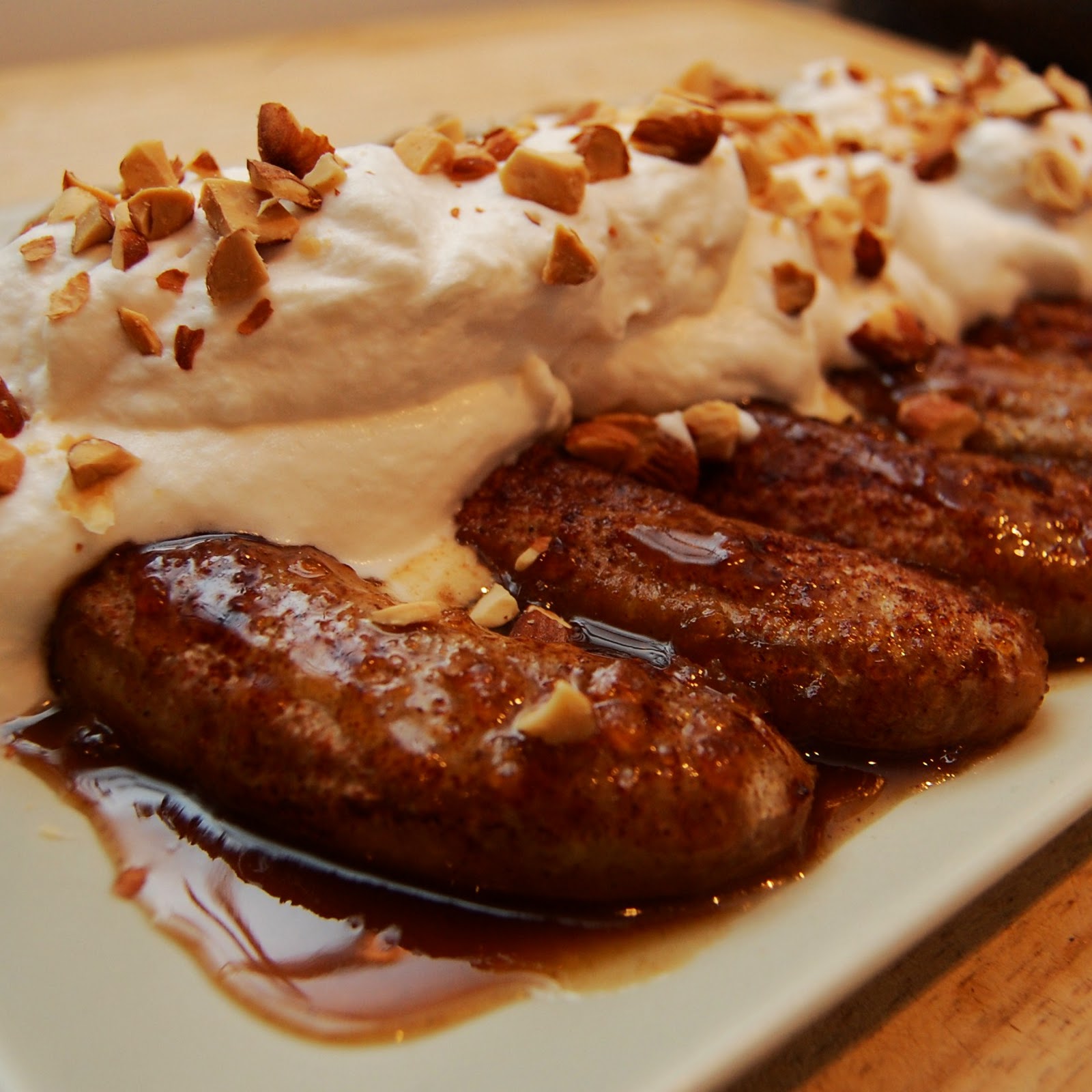 Feast Roasted Bananas with Bourbon Caramel Sauce