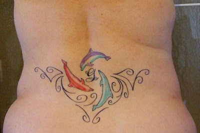 Dolphin Lower Back Tattoo