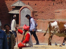 street scene in kathmandu