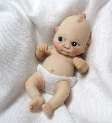 polymer clay baby doll