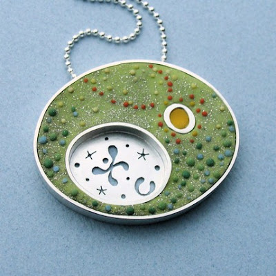 polymer clay, silver, jewelry