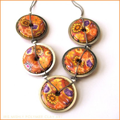 polymer clay necklace