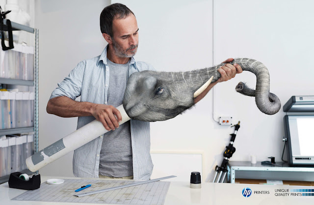 HP printers ads - Elephant
