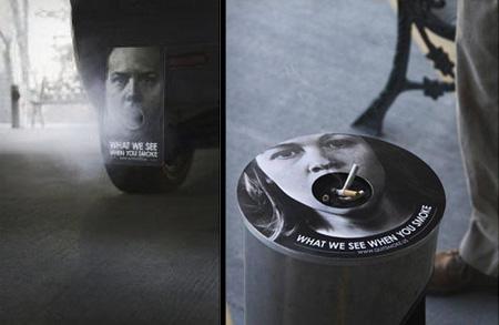 Anti smoking stickers