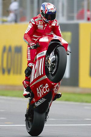 Casey Stoner, the winner of
