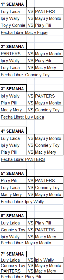 FECHAS "SACAME DE ABAJO"