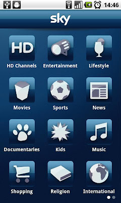 Sky+ Android app.