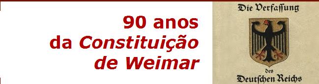 90 Anos da Constituição de Weimar
