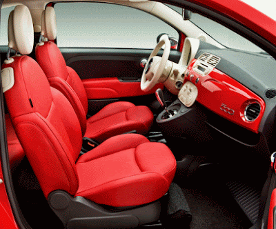 New Fiat 500 interior. Posted by 500blog at 8:31 AM
