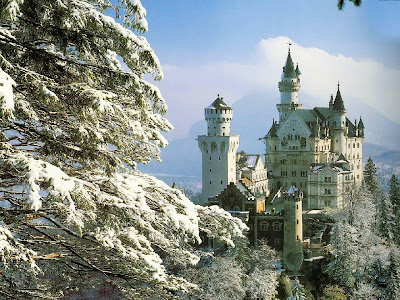 mostrando a AGP Neuschwanstein,+neve,+castelos+medievais