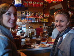 Cake at Delic for Anna's birthday
