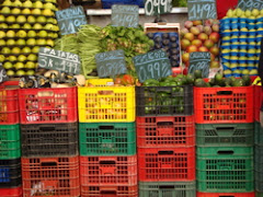 the market in Barcelona