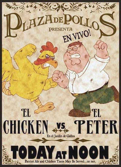 peter griffin vs pollo