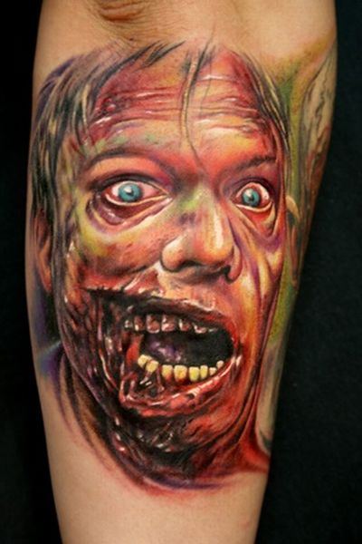 scary zombie tattoos