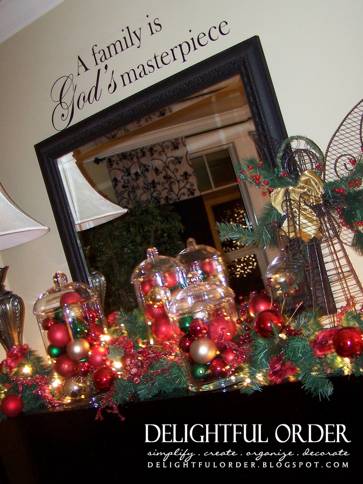 Delightful Order Christmas Ornament Glass Jars