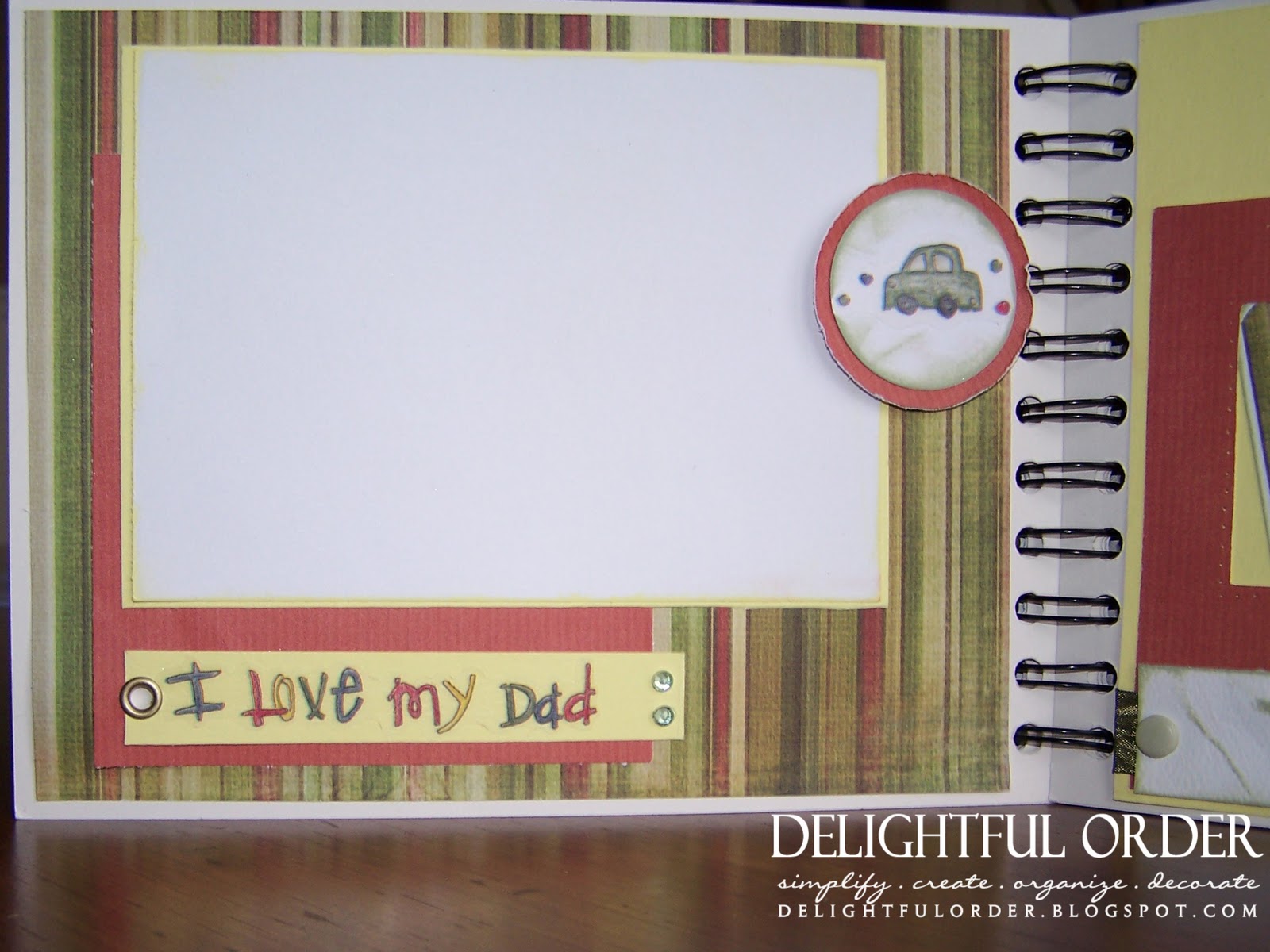 Delightful Order Mini Scrapbook Gift Idea