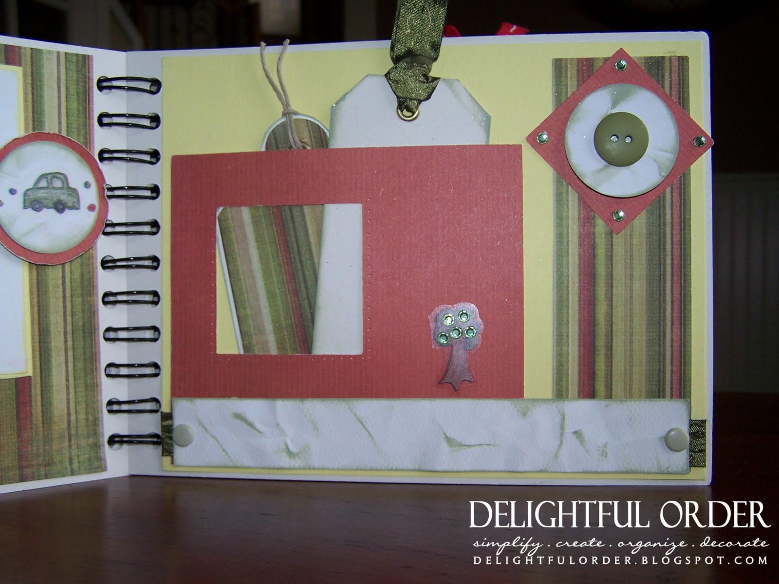 Delightful Order Mini Scrapbook Gift Idea
