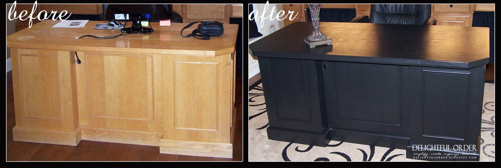 Delightful Order Desk Makeover And A New Rug