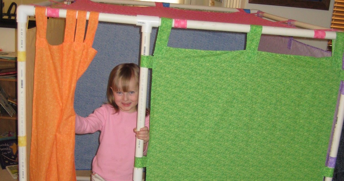 Turning Stones Blog PVC pipe fort/playhouse