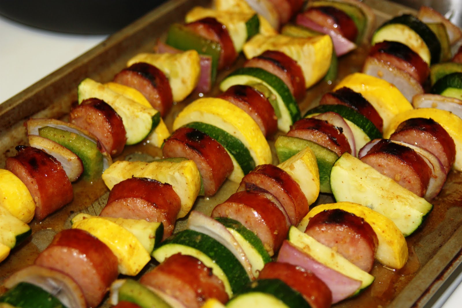 My Recipe Box Smoked Sausage Kabobs