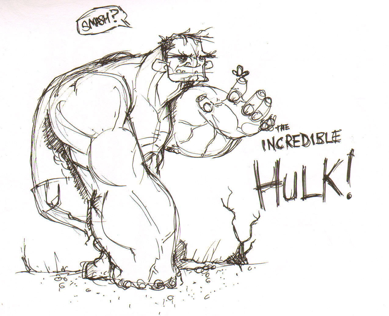 The Hulk Sketch