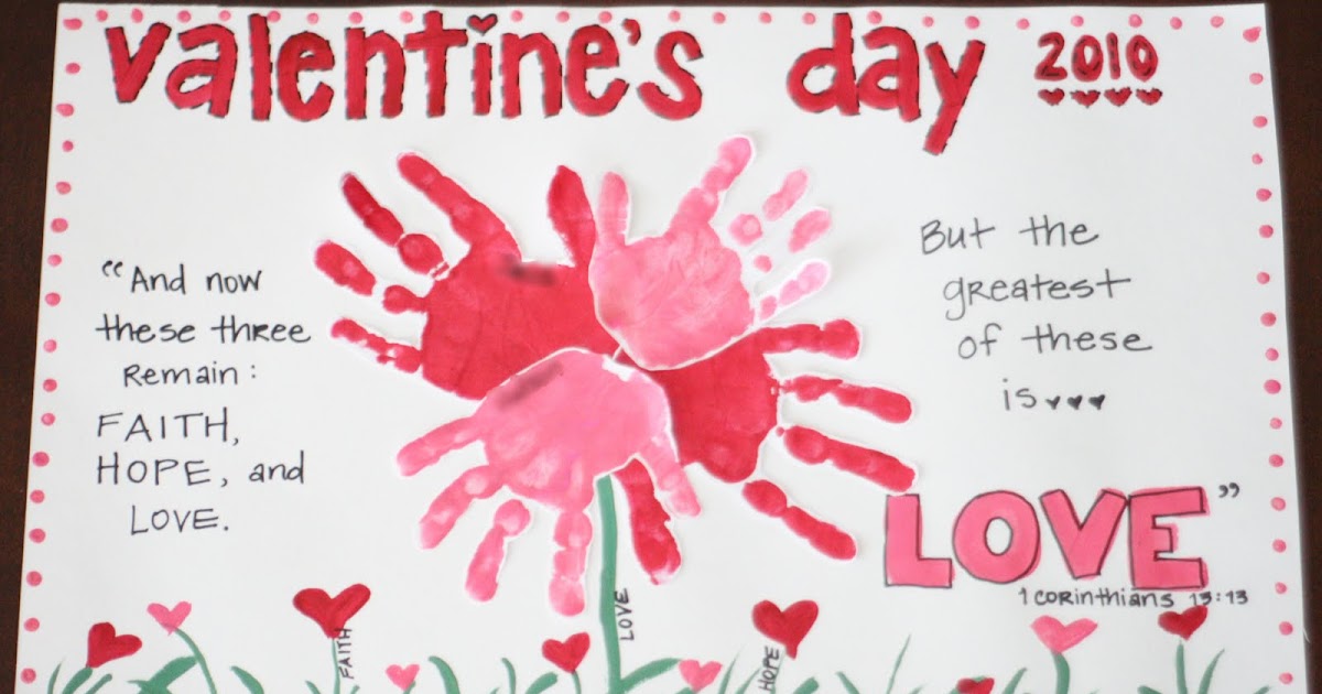 The Domestic Notebook: Valentine's Day Handprint Placemat