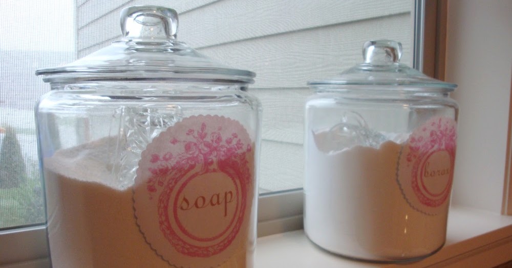 laundry soap jars makeover Noble Vintage