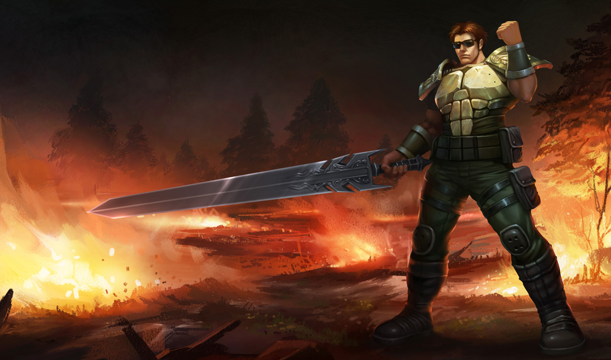 League of Legends Wallpaper: Garen - The Might of Demacia