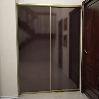 Free 3D model - Bronze Sliding Door System