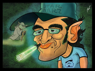 Star Wars Nerd Caricature