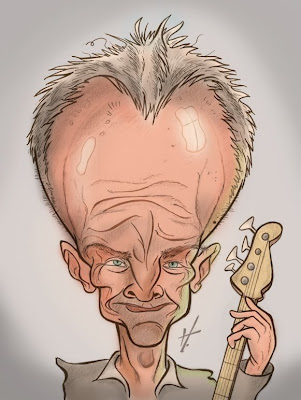 Sting caricature