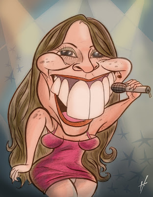 Mariah Carey caricature