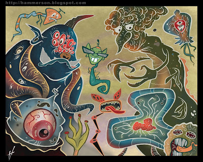 Ugly aliens cartoon