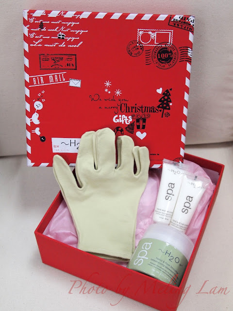 h2o plus hand cream set glove christmas gift