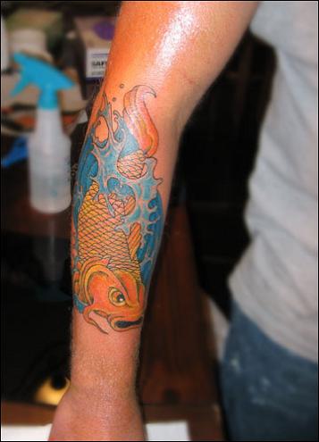 koi fish tattoo sleeve. Sleeve Koi Fish Tattoo