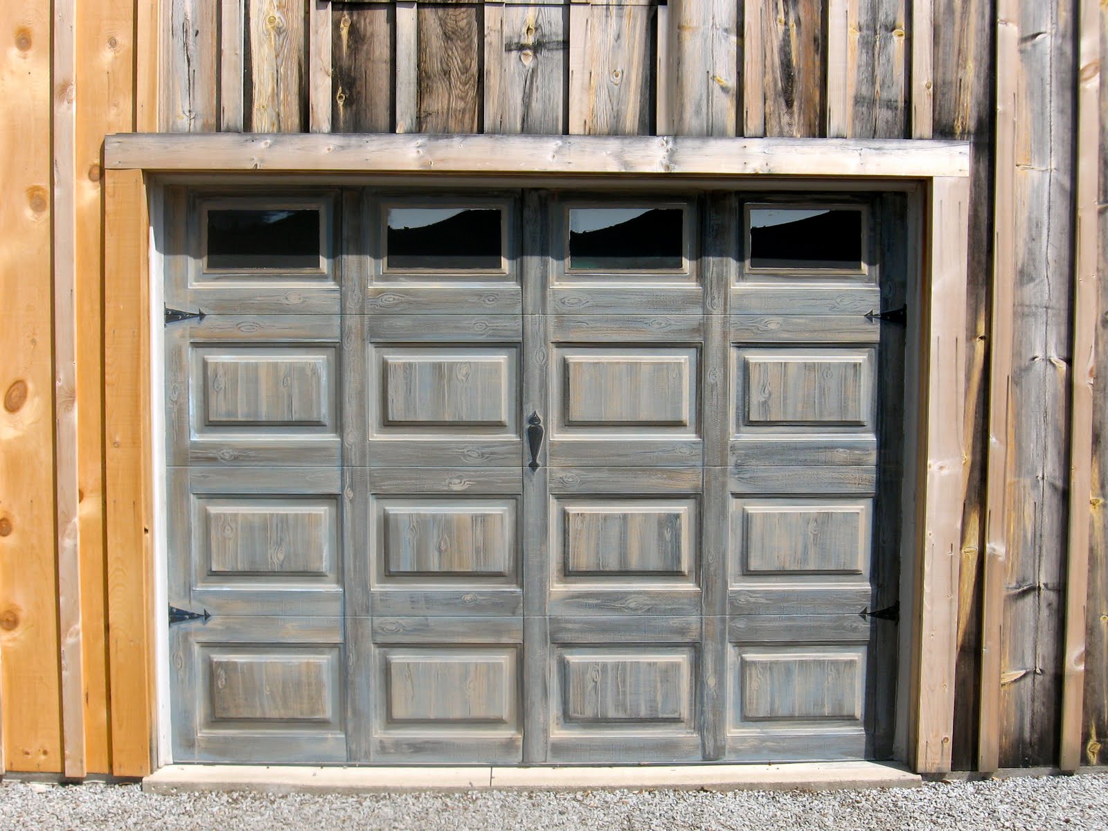 Flourish Custom Faux Painted Garage Door