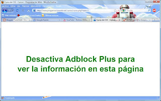 adblock plus bloqueado