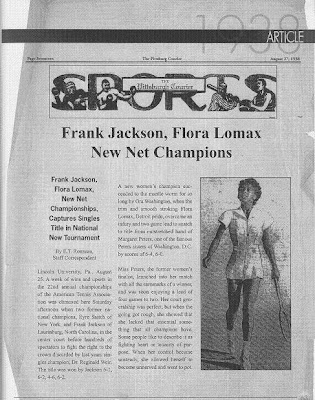 Black Tennis Pro's Black History Month Black Tennis Archive Compiled by Arthur A.Carrington