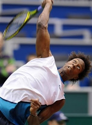 Black Tennis Pro's Gael Monfils ABN AMRON Tournament Julien Benneteau