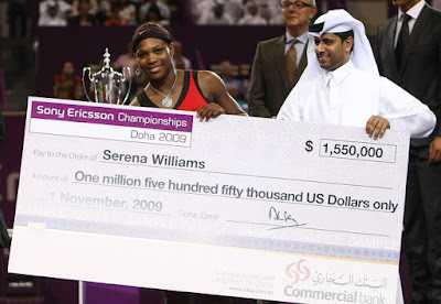 Black Tennis Pros 2009 Sony Ericsson Championships Venus and Serena Williams
