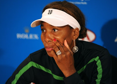 Black Tennis Pro's Venus Williams Withdraws AO Day 5