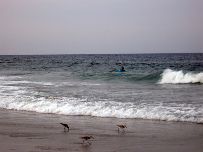 I am simply enjoying time floating around in the early evening warm ocean water...