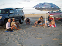 hanging out at the point/spit after some fun times in the surf! photo: Keith M