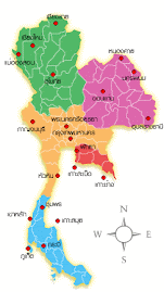 แผนที่ประเทศไทย