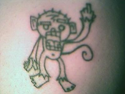 tattoo of monkey tattoo of monkey