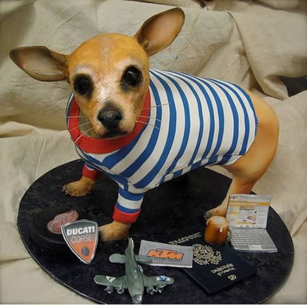 Dog shaped cakes - 12 Pics Curious, Funny Photos / Pictures