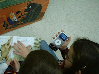 Students using the ipod