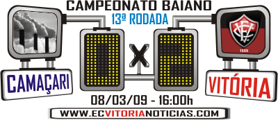 Camaçari 0 x 2 Vitória 08/03/09