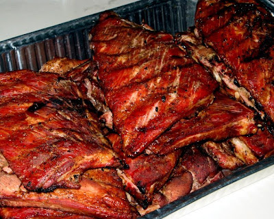 Barbecue pork spareribs