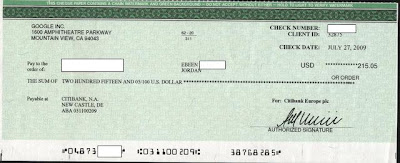 google adsense proof of earnings checks
